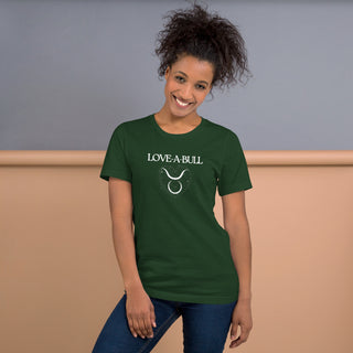 Love-A-Bull Taurus Astrology Unisex t-shirt