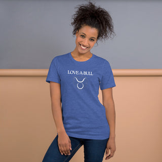 Love-A-Bull Taurus Astrology Unisex t-shirt