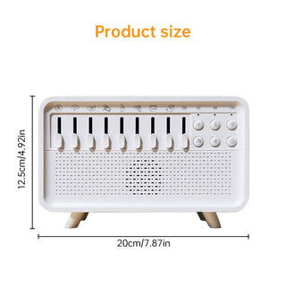 8 - Adjustable - White - Noise Air Aroma Diffuser Humidifier with Night Light and Bluetooth Speaker