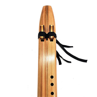 F Sharp Drone Flute  (fingering holes on left side) - Western Red Cedar