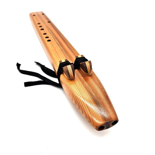 F Sharp Drone Flute  (fingering holes on left side) - Western Red Cedar