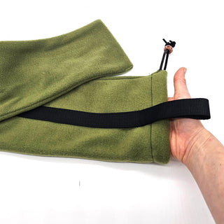 Handmade Polar Fleece Flute Bag w/ Shoulder Strap and Drawstring