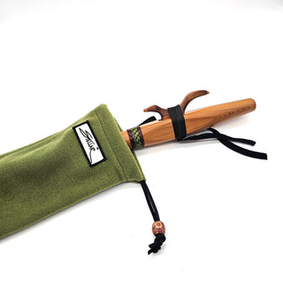 Handmade Polar Fleece Flute Bag w/ Shoulder Strap and Drawstring