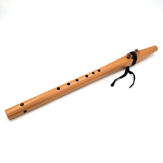 Native American Style F Sharp Flute - Natural Heartwood Cedar