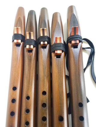 Beginner Native American Style A Flute - Iron Stained Cedar