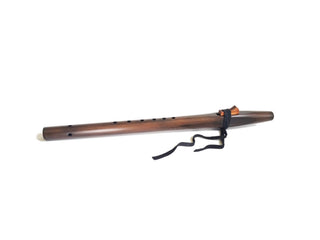 Native American Style F Sharp Flute - Iron Stained Cedar