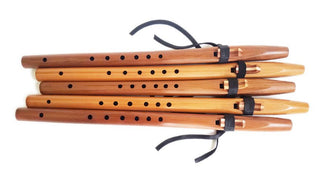 Native American Style F Sharp Flute - Natural Heartwood Cedar