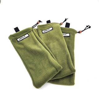Handmade Polar Fleece Flute Bag w/ Shoulder Strap and Drawstring