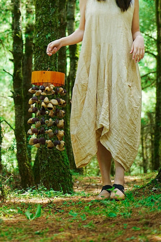 Handmade Seed Pod Wind Chime | Juju, Pala & Chacha Round Chime