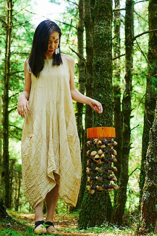 Handmade Seed Pod Wind Chime | Juju, Pala & Chacha Round Chime