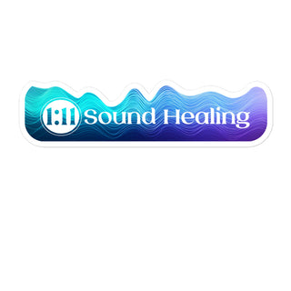1:11 Sound Healing Bubble-free sticker