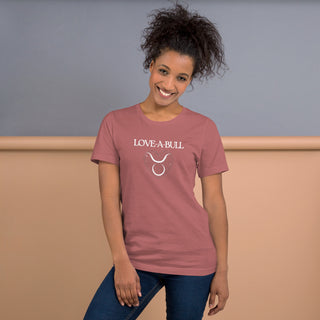 Love-A-Bull Taurus Astrology Unisex t-shirt