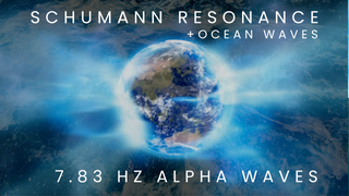 Schumann Resonance 7.83 hz  + Oahu Ocean Waves | Alpha Waves for Focus